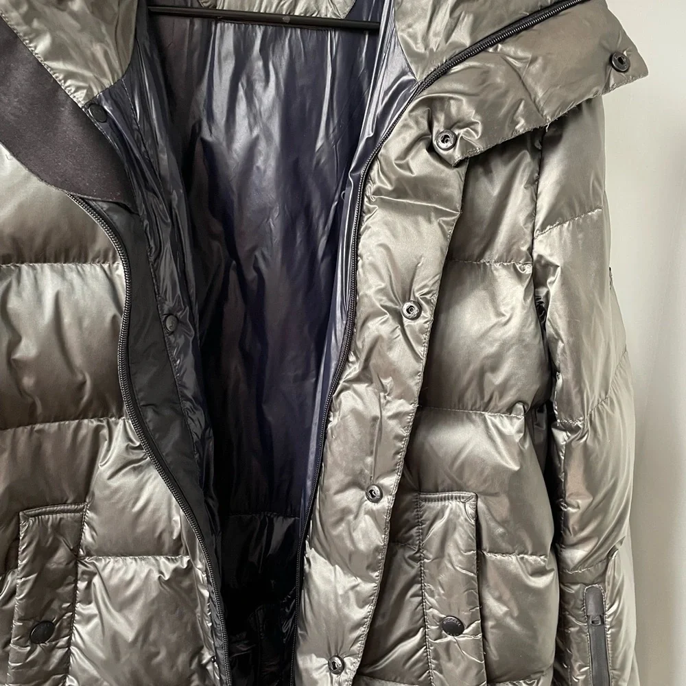 Michael Kors gray and black winter jacket.